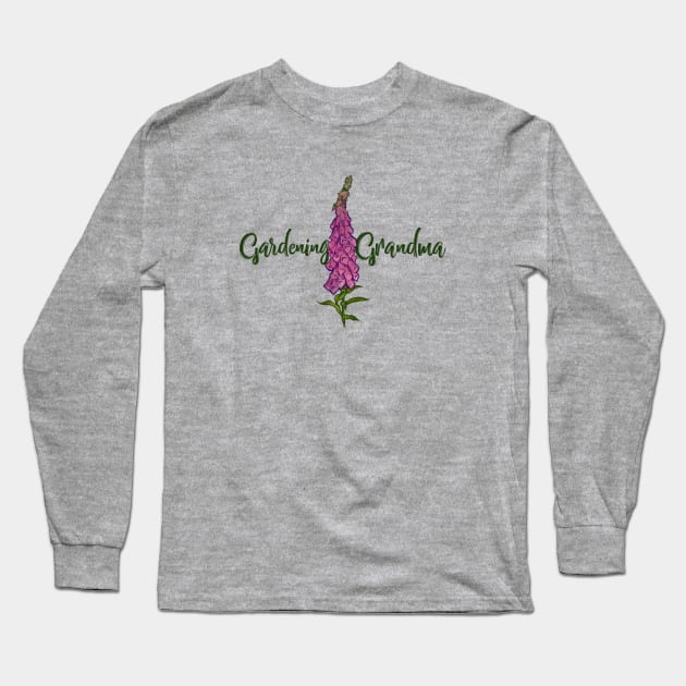 Gardening Grandma Long Sleeve T-Shirt by bubbsnugg